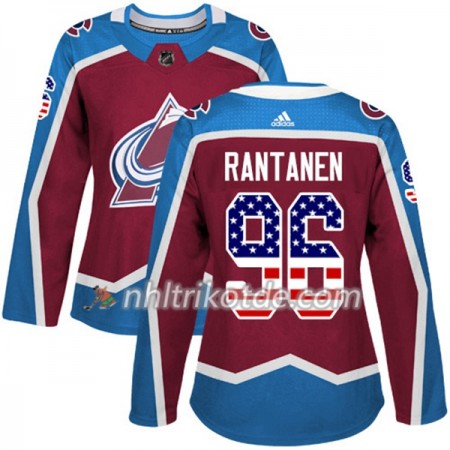 Colorado Avalanche Trikot Mikko Rantanen 96 Adidas 2017-2018 Burgundy Rot USA Flag Fashion Authentic - Dame Colorado Avalanche Trikot Mikko Rantanen 96 Adidas 2017-2018 Burgundy Rot USA Flag Fashion Authentic - Dame